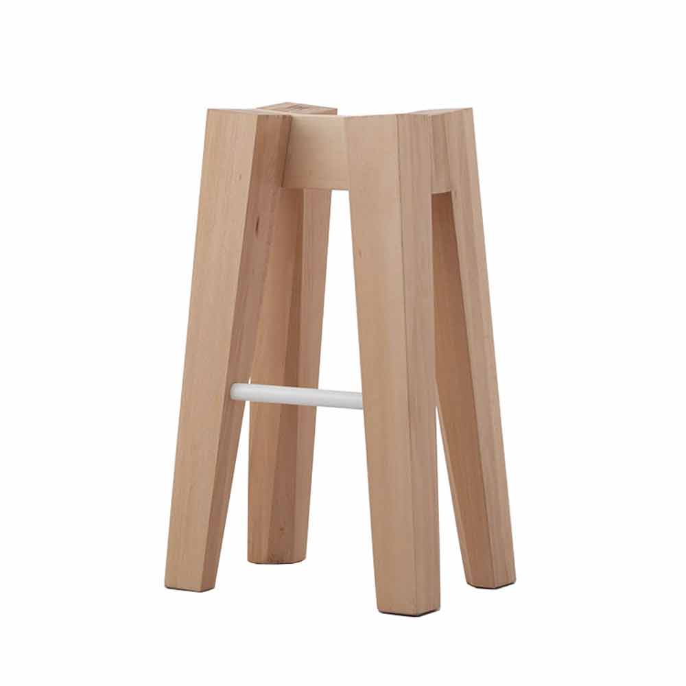 Taburete de madera alto o bajo para cocina de diseño moderno