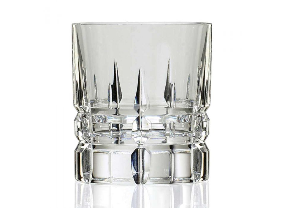 12 vasos de whisky Basso de vaso doble antiguo de cristal - Fiucco