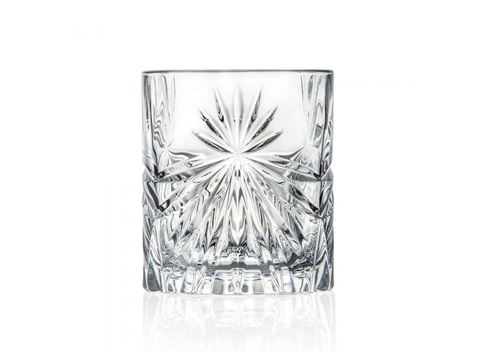 12 vasos dobles de estilo antiguo con diseño de cristal ecológico - Daniele viadurini