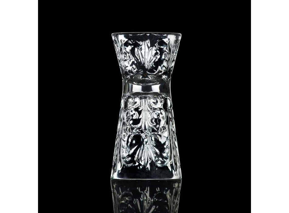 12 Jigger de cristal ecológico con decoración de lujo - Destiny viadurini
