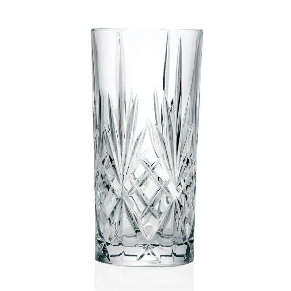 12 Vasos Tumbler Alto Highball para Cóctel en Eco Crystal - Cantabile viadurini