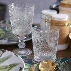 12 Vasos para Agua en Vidrio Transparente Decorado - Maroccobic viadurini
