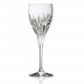 12 copas de vino blanco decoradas a mano en cristal ecológico de lujo - Voglia