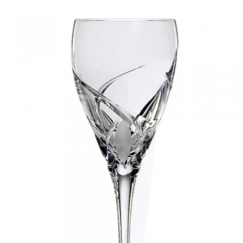 12 Copas para Vino Blanco en Cristal Ecológico Diseño de Lujo - Montecristo