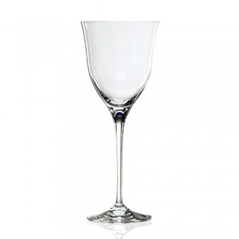 12 copas de vino tinto en cristal ecológico de lujo diseño minimalista - liso