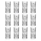 Vaso alto de cóctel Highball de 12 vasos o agua decorada de lujo - Destiny viadurini