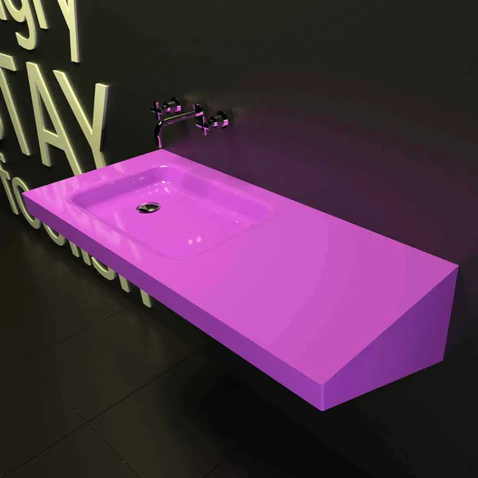 Fregadero del baño ensillado Hecho en Italia viadurini