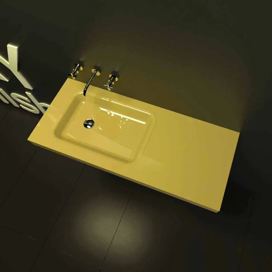 Fregadero del baño ensillado Hecho en Italia viadurini