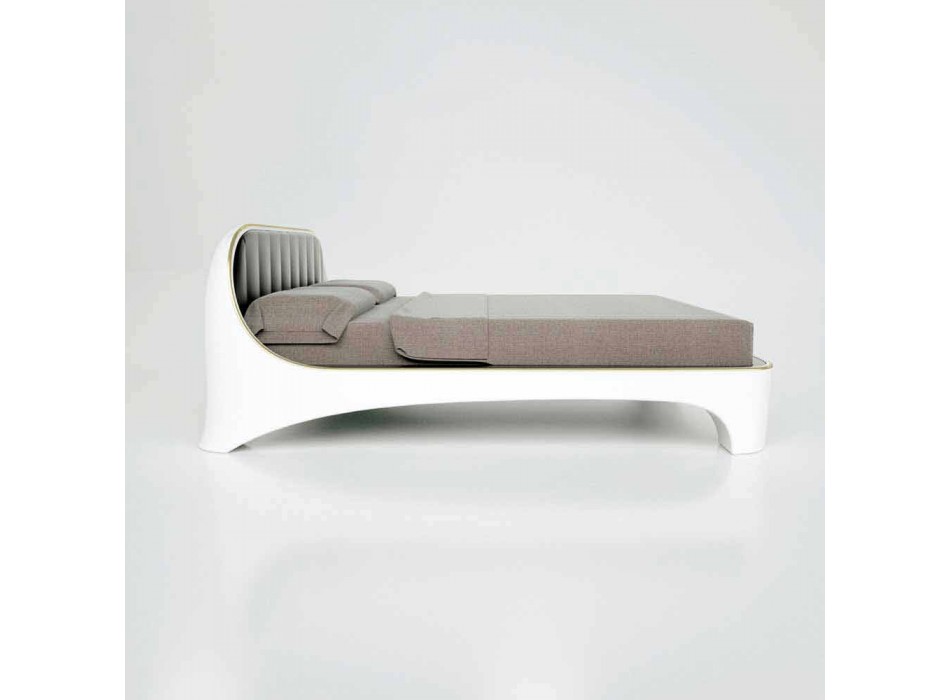 Lujo diseño moderno cama doble elegancia hecha en Italia viadurini