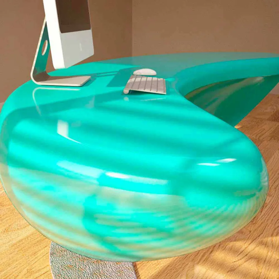 Moderno Escritorio de Oficina Boomerang Hecho en Italia viadurini