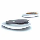 Mesa de centro diseño salón caída hecho en Italia viadurini