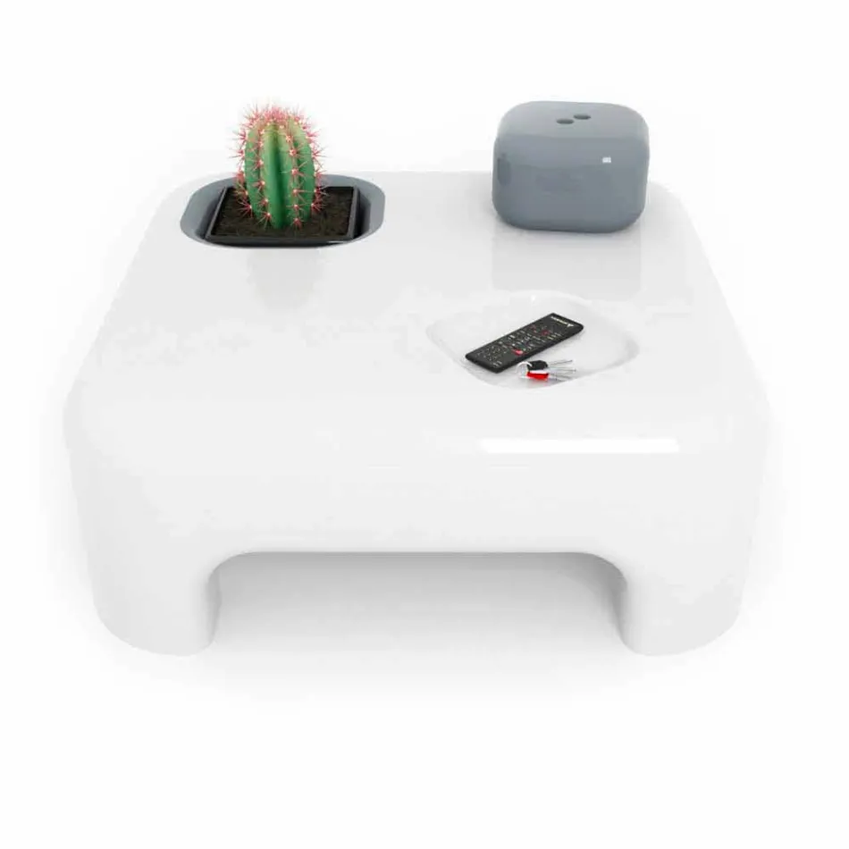 Mesa de centro de diseño de sala de estar Prometeo hecha en Italia viadurini