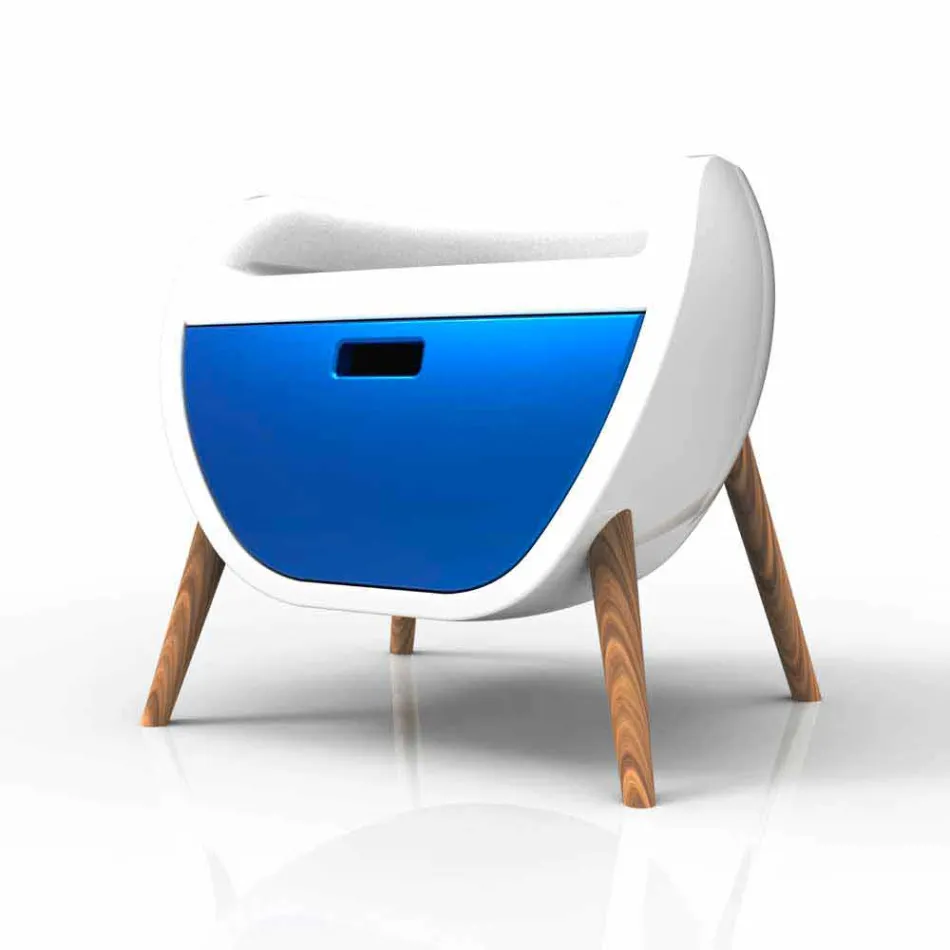 Mesita de noche moderna de diseño Gauche Made in Italy viadurini