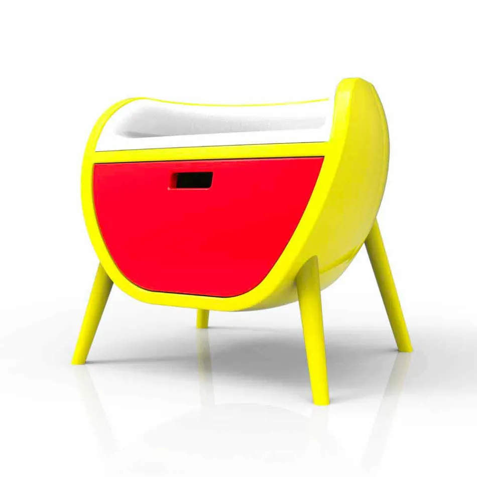 Mesita de noche moderna de diseño Gauche Made in Italy viadurini