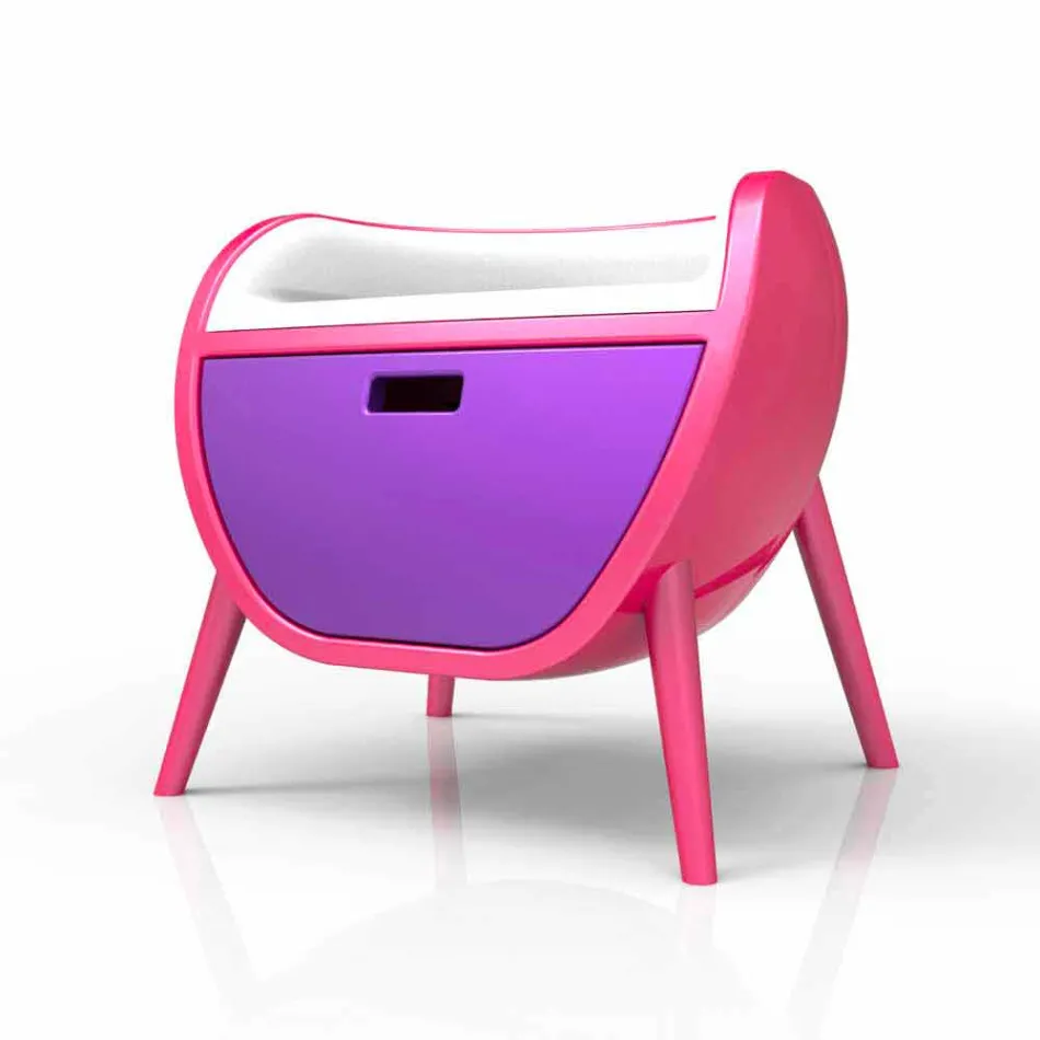 Mesita de noche moderna de diseño Gauche Made in Italy viadurini