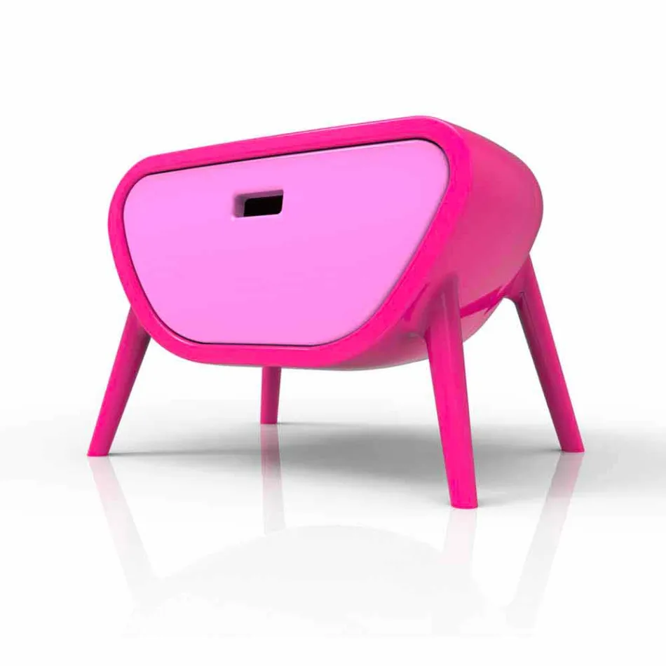 Mesita de noche moderna de diseño Little Gauche Made in Italy viadurini