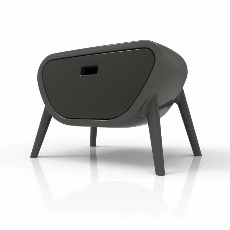 Mesita de noche moderna de diseño Little Gauche Made in Italy viadurini