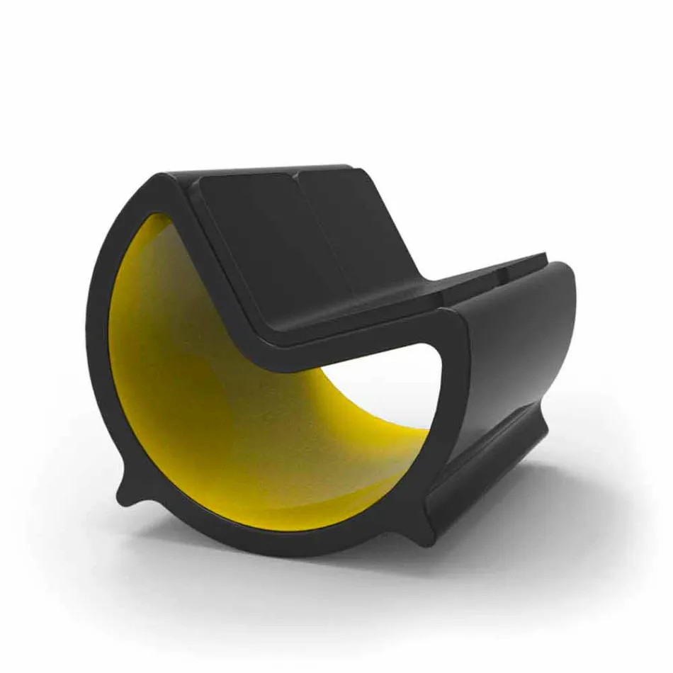 Sofá mecedora 2 plazas diseño luna hecho en Italia viadurini