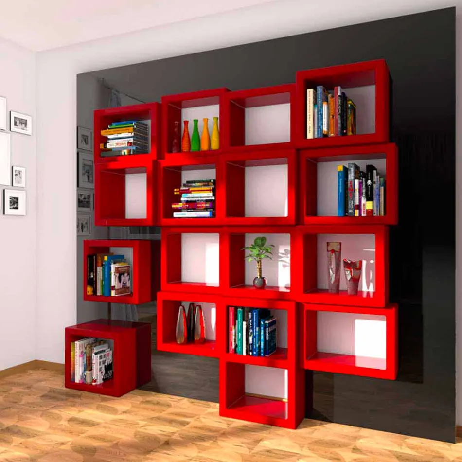 Librería Design Fra011 Made in Italy viadurini