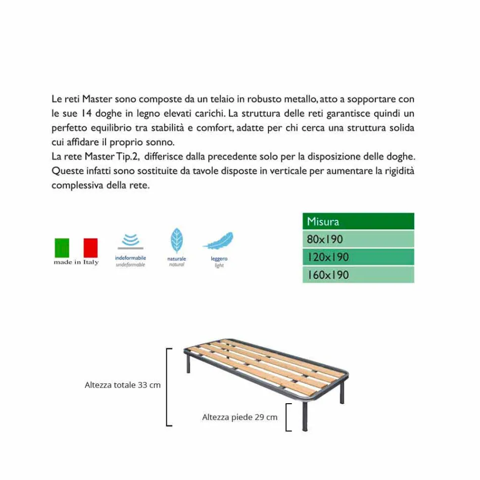 Red Individual con listones vertical Bio Comfort 2 viadurini