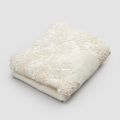 2 toallas de rizo de algodón para invitados y borde de mezcla de lino de encaje - Ginova