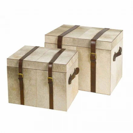 2 diseño en gris pony troncos Ritini, grandes y pequeños viadurini