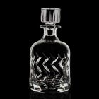 2 botellas de whisky de cristal ecológicas con tapa decorativa vintage - Arritmia viadurini