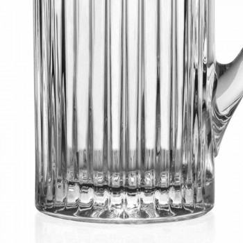 2 jarras de agua y bebidas en diseño de lujo decorado con cristales ecológicos - Senzatempo