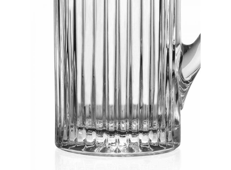 2 jarras de agua y bebidas en diseño de lujo decorado con cristales ecológicos - Senzatempo