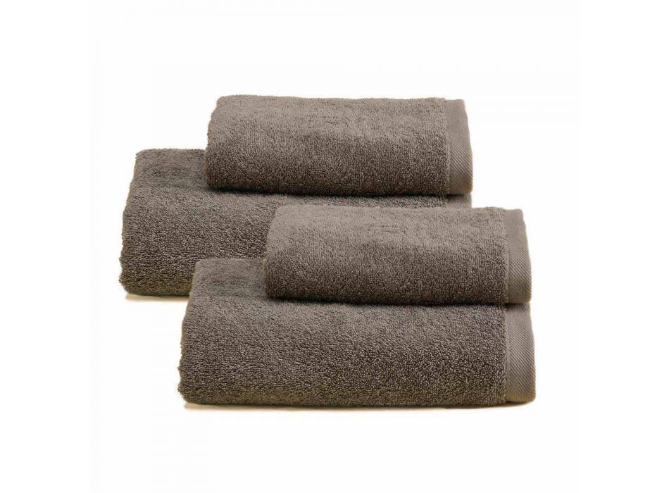 Servicio de 2 pares de toallas de baño en algodón Spguna - Vuitton viadurini