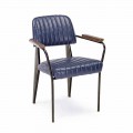 2 sillas Homemotion de polipiel efecto vintage con reposabrazos - Clare