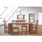 2 sillas de cocina de madera de diseño moderno - Sandy viadurini