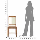 2 sillas de cocina de madera de diseño moderno - Sandy viadurini