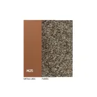 2 sillas de interior de metal con asiento de tela Bliss - Avenia viadurini