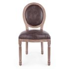 2 sillas de comedor de diseño clásico en poliéster Homemotion - Dalida viadurini