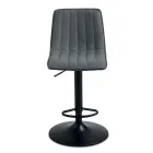 2 taburetes para salón con asientos tapizados en tela de diferentes colores - Impeto viadurini