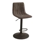 2 taburetes para salón con asientos tapizados en tela de diferentes colores - Impeto viadurini