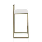 2 Taburetes de Salón con Asiento de Piel Sintética - Afnio viadurini