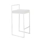 2 Taburetes de Salón con Asiento de Piel Sintética - Afnio viadurini