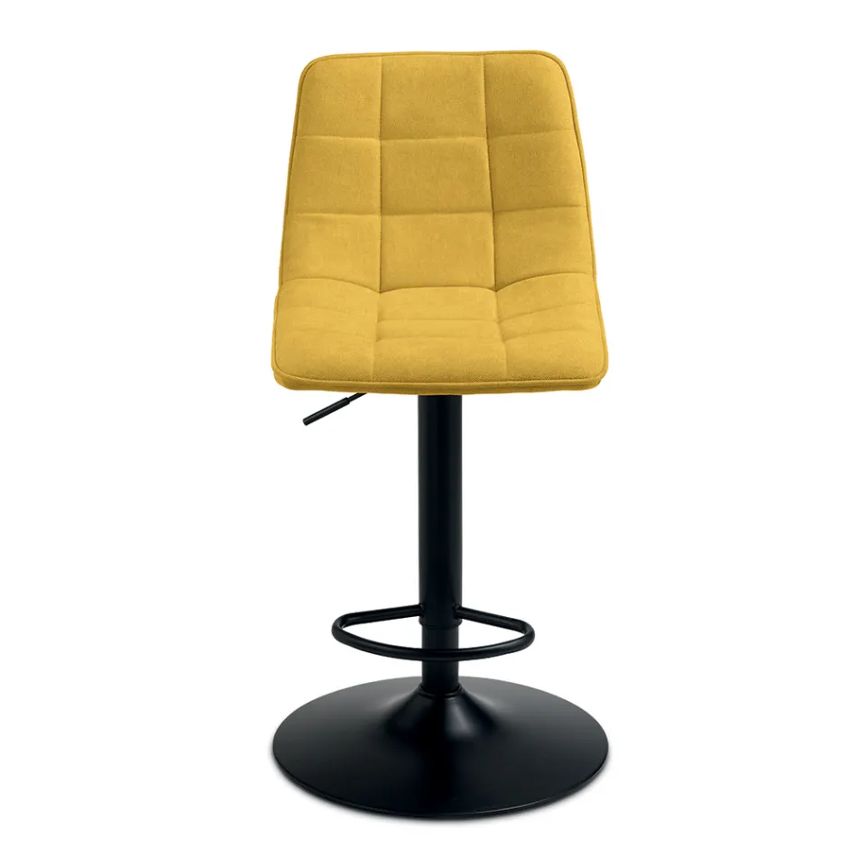 2 taburetes de salón con asiento de tela en diferentes colores - Corrente viadurini