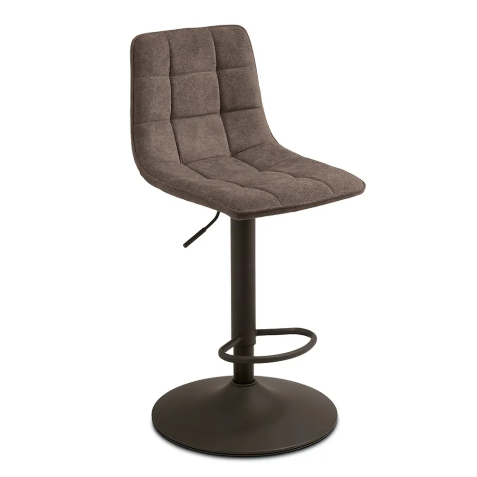 2 taburetes de salón con asiento de tela en diferentes colores - Corrente viadurini