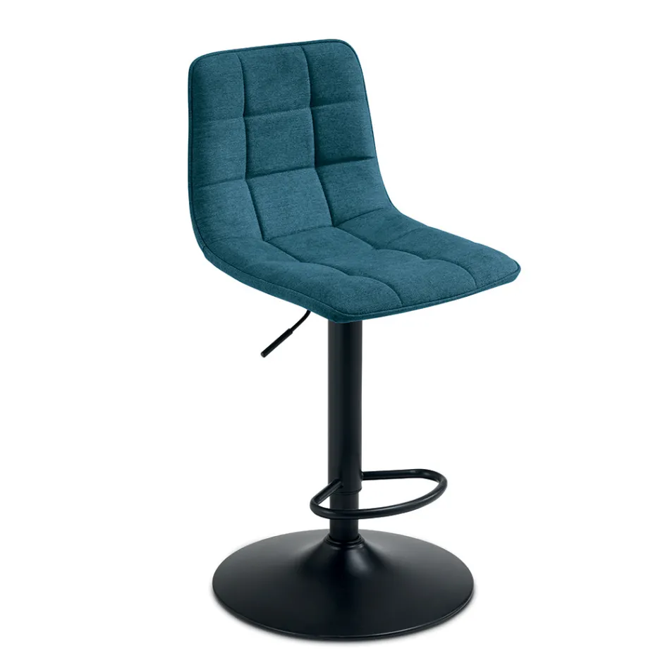 2 taburetes de salón con asiento de tela en diferentes colores - Corrente viadurini