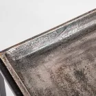 3 Mesitas Cuadradas de Aluminio y Acero Homemotion - Quinzio viadurini