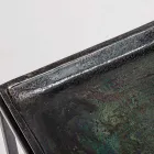 3 Mesitas Cuadradas de Aluminio y Acero Homemotion - Quinzio viadurini