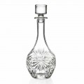 4 Botellas con Tapón de Vino de Diseño Redondo en Cristal Ecológico - Daniele