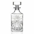4 botellas de whisky con diseño cuadrado de tapa de cristal ecológico - Daniele viadurini