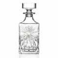 4 botellas de whisky con diseño cuadrado de tapa de cristal ecológico - Daniele
