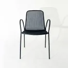 4 sillones de jardín tradicionales de metal fabricados en Italia - Edris viadurini