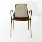 4 sillones de jardín tradicionales de metal fabricados en Italia - Edris viadurini