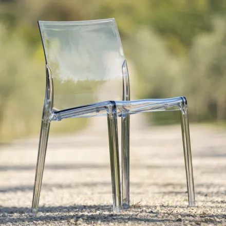 4 Sillas de exterior e interior en policarbonato de diferentes colores - Have viadurini